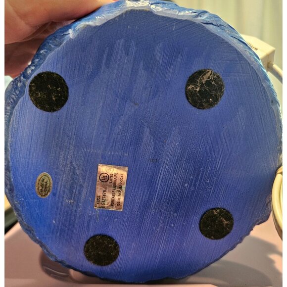 Blue Dolphin Rain Lamp Dripping Oil Ocean Wave Light Working Retro Decor Vintage - Picture 11 of 12